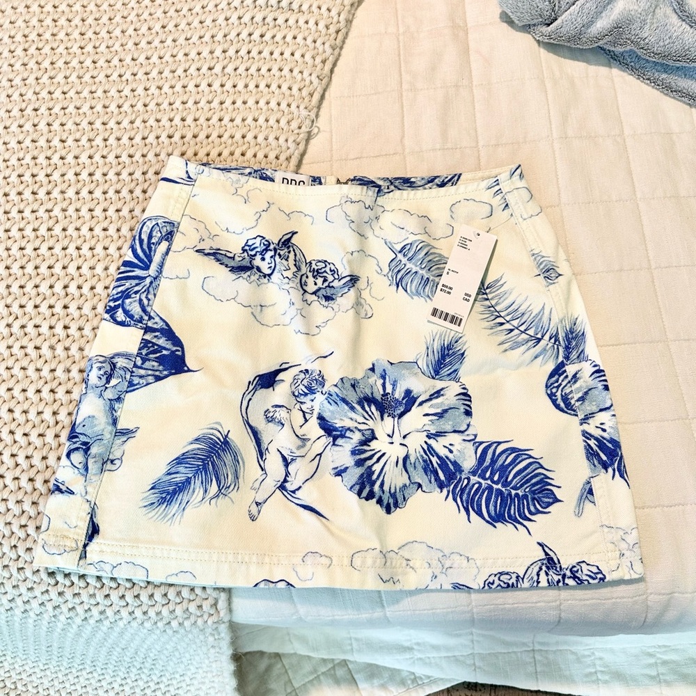 BDG serafina printed pelmet mini skirt